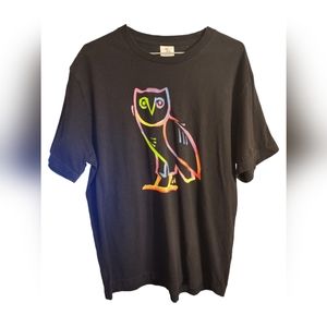 Rare - OVO - Water Colour Owl - T-Shirt - Black